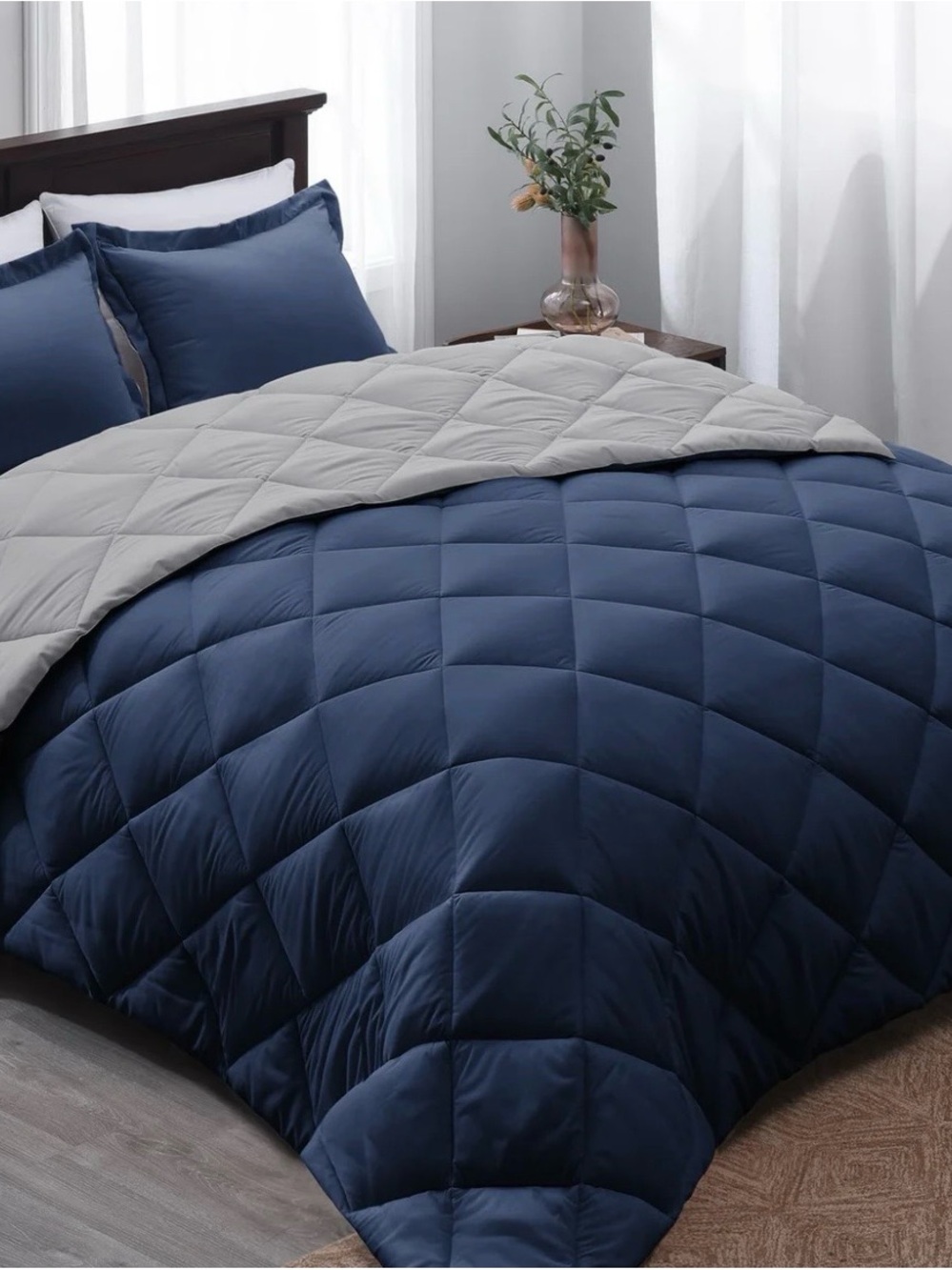 Basic Beyond Reversible Comforter Set - Queen